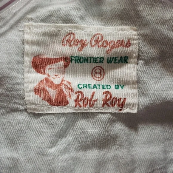 Vintage 1950s Roy Rogers Frontier Wear Western Red Fringe Boys Shirt, Size 8 - Picture 2 of 9